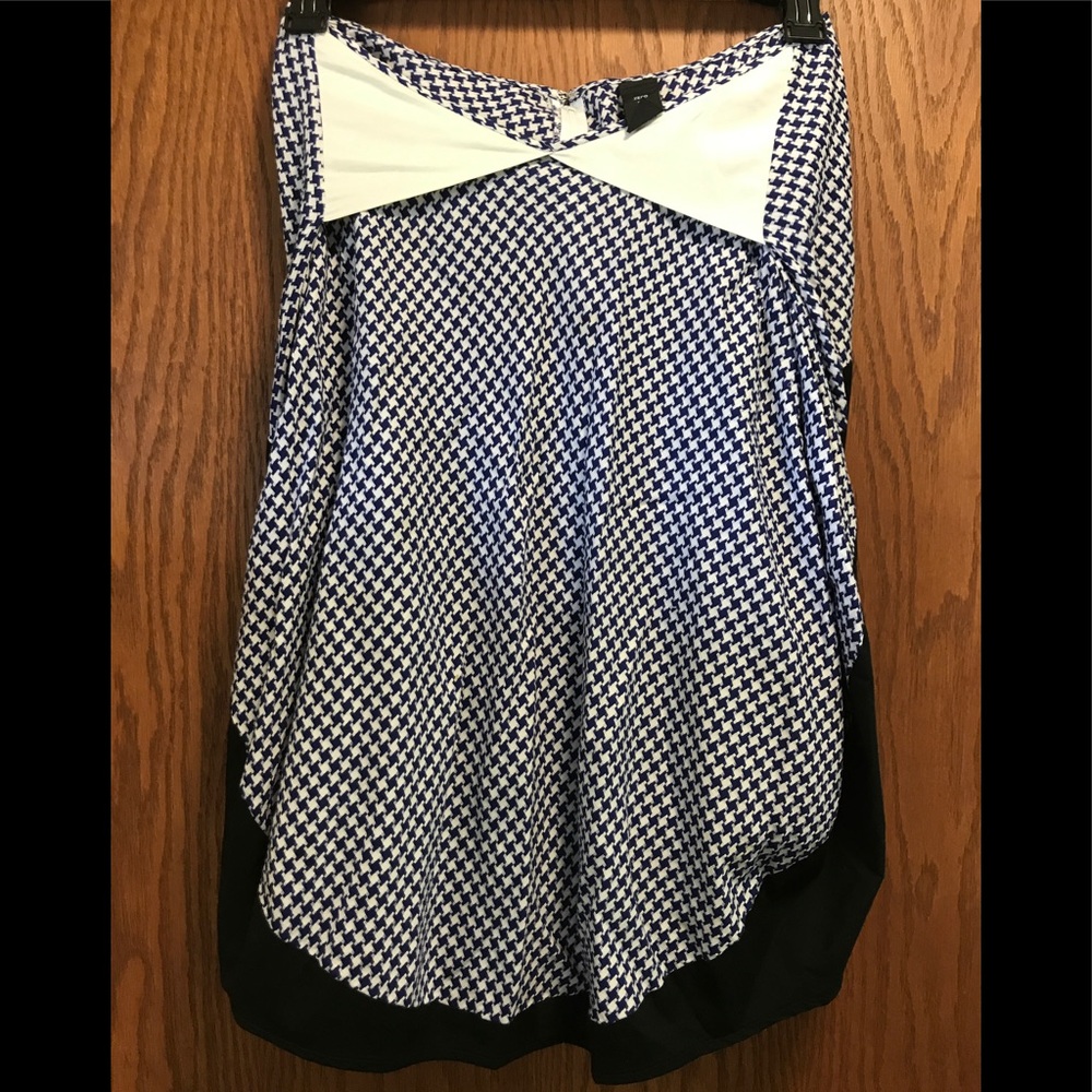 Blue apron skirt